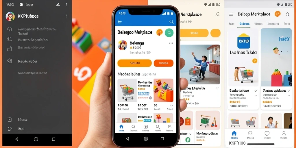 Antarmuka KPK100 yang menarik dan fungsional untuk belanja online.